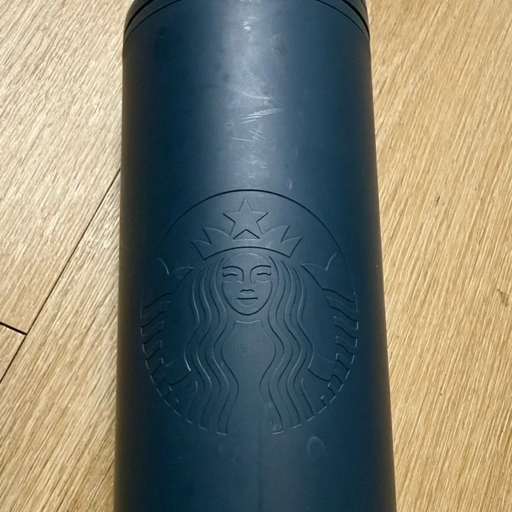 2022 Starbucks Matte Blue Tumbler 16 oz
